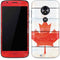 Canada Flag Light Wood Moto E5 Play Skin